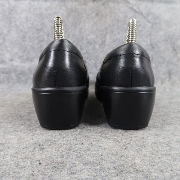 Clarks Shoes Womens 7 Clog Slip On Fashion Comfort Leather Career Walking Black - Picture 6 of 14